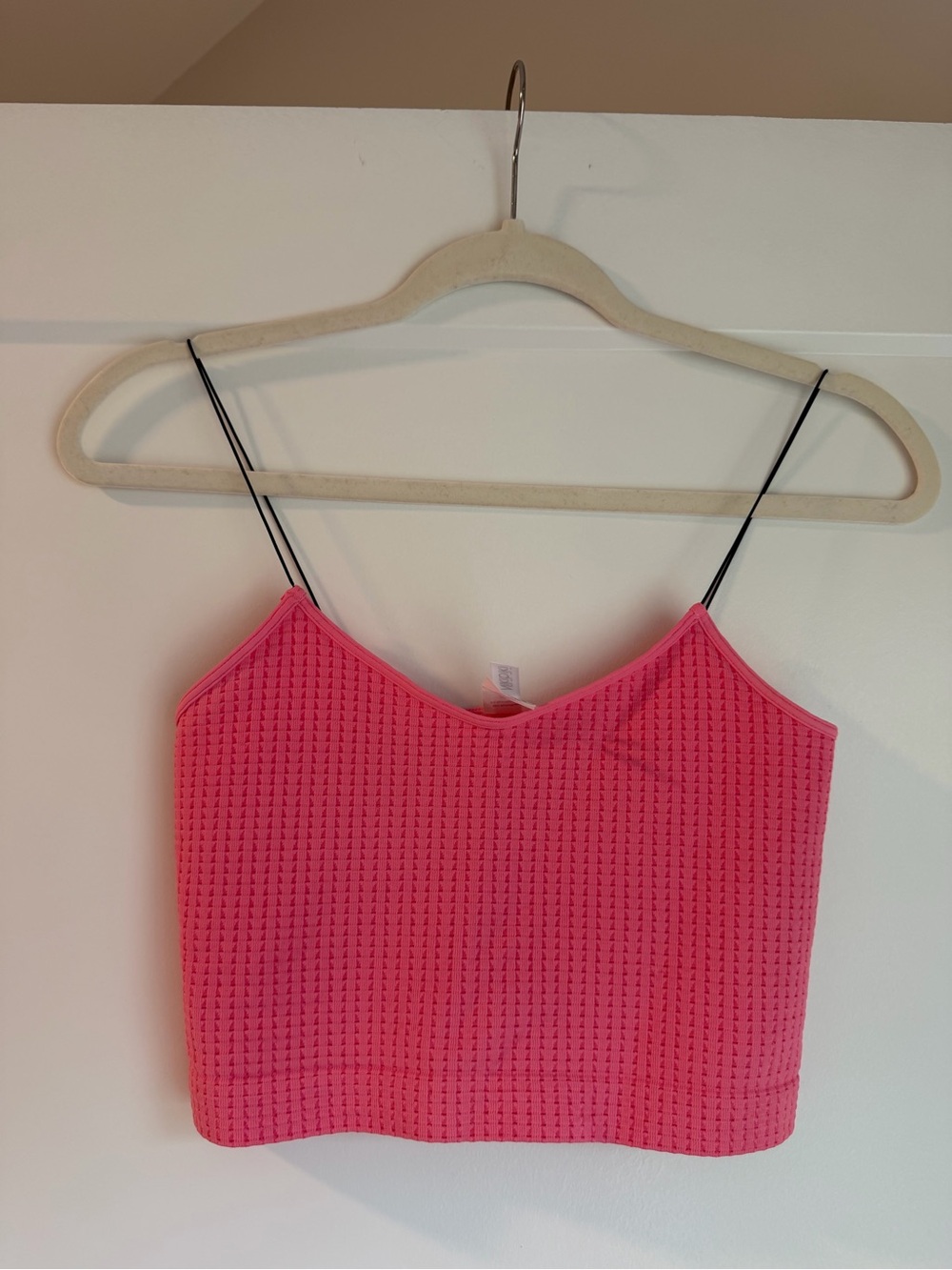 NIKIBIKI Pink Crop Cami + White Lace Halter Top Bundle